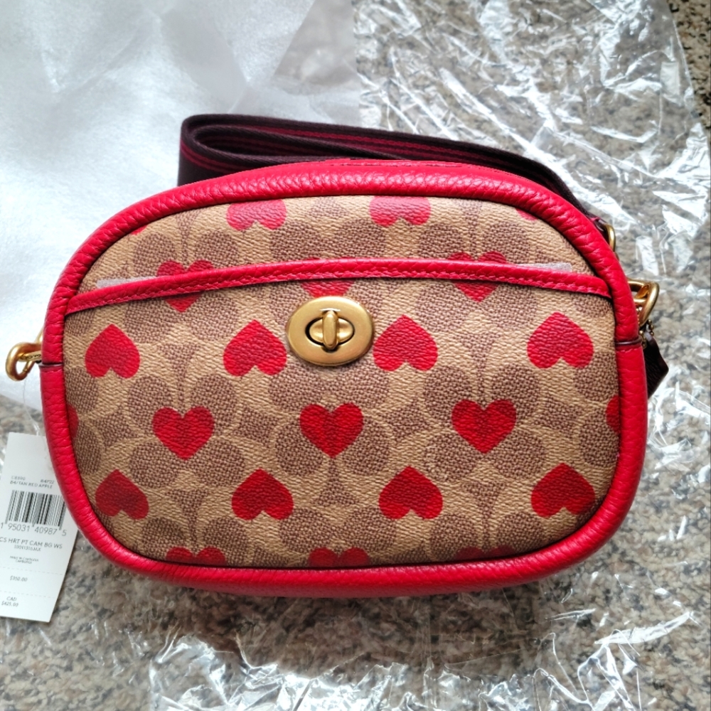 Coach Heart Camera Bag